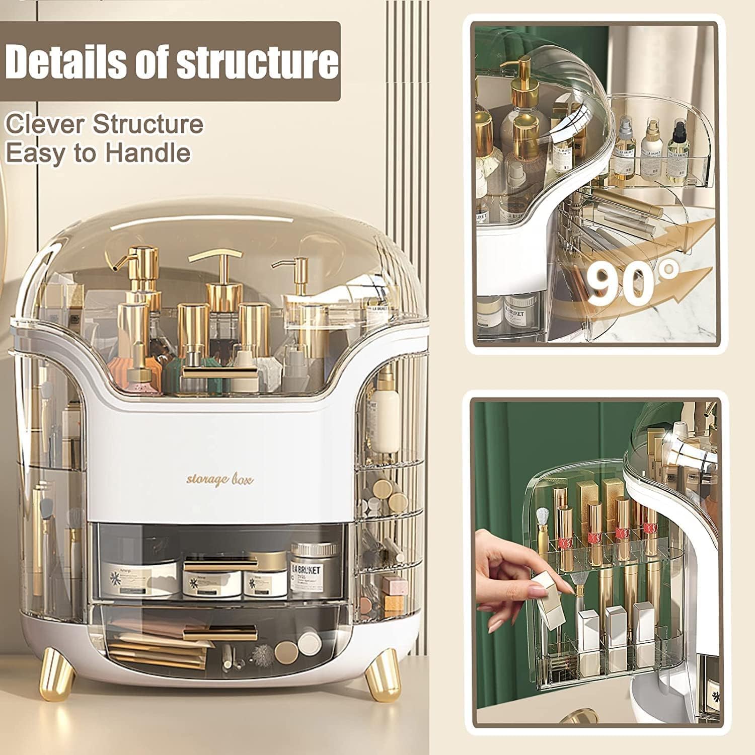 Premium Transparent Waterproof Travel Organizer Bag - Cosmetic & Toiletry Pouch for Women & Men - Pakistan